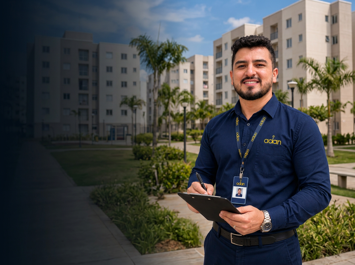 Engenheiro realizando vistoria técnica em imóvel novo